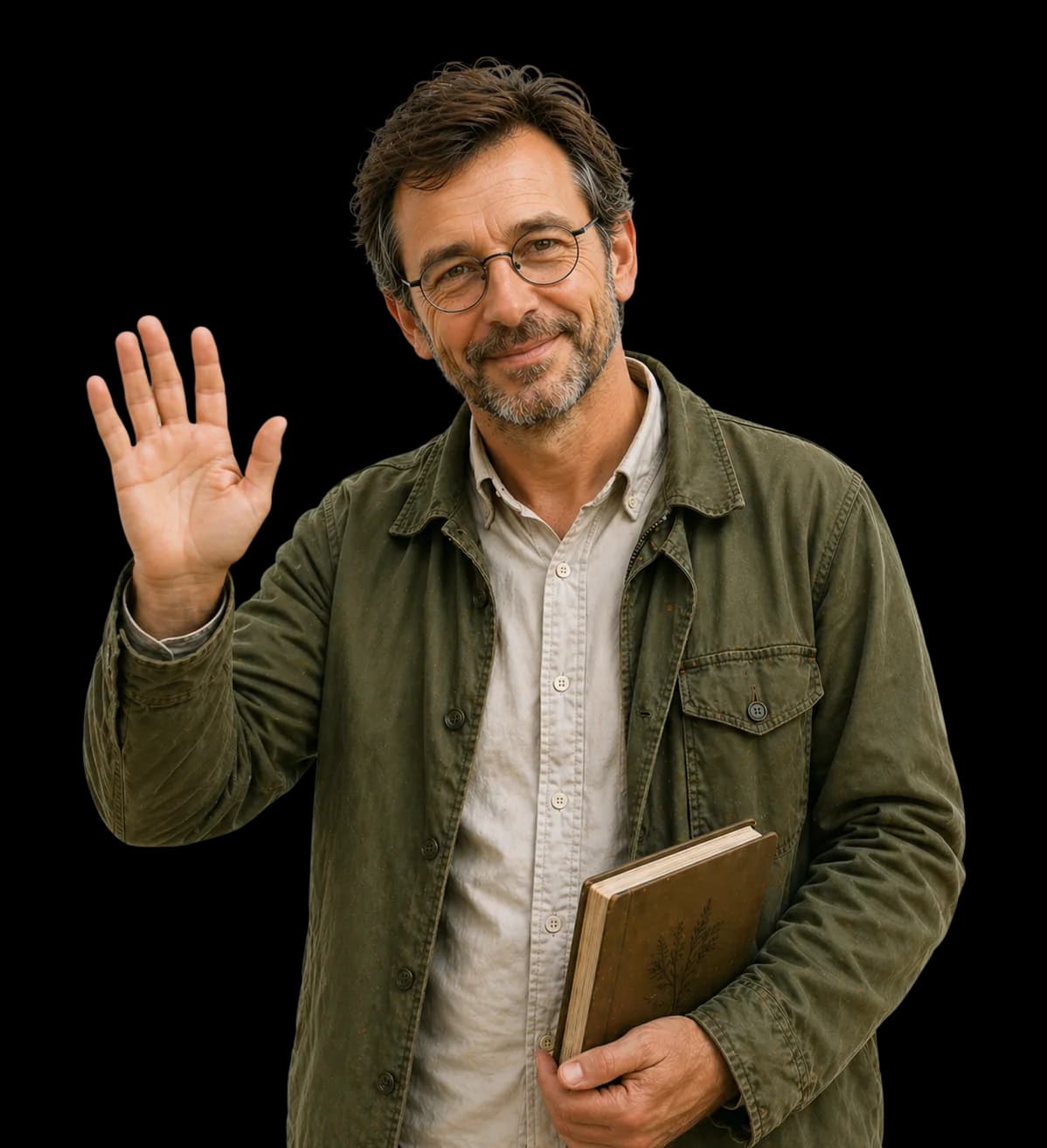 Botan plant expert waving
