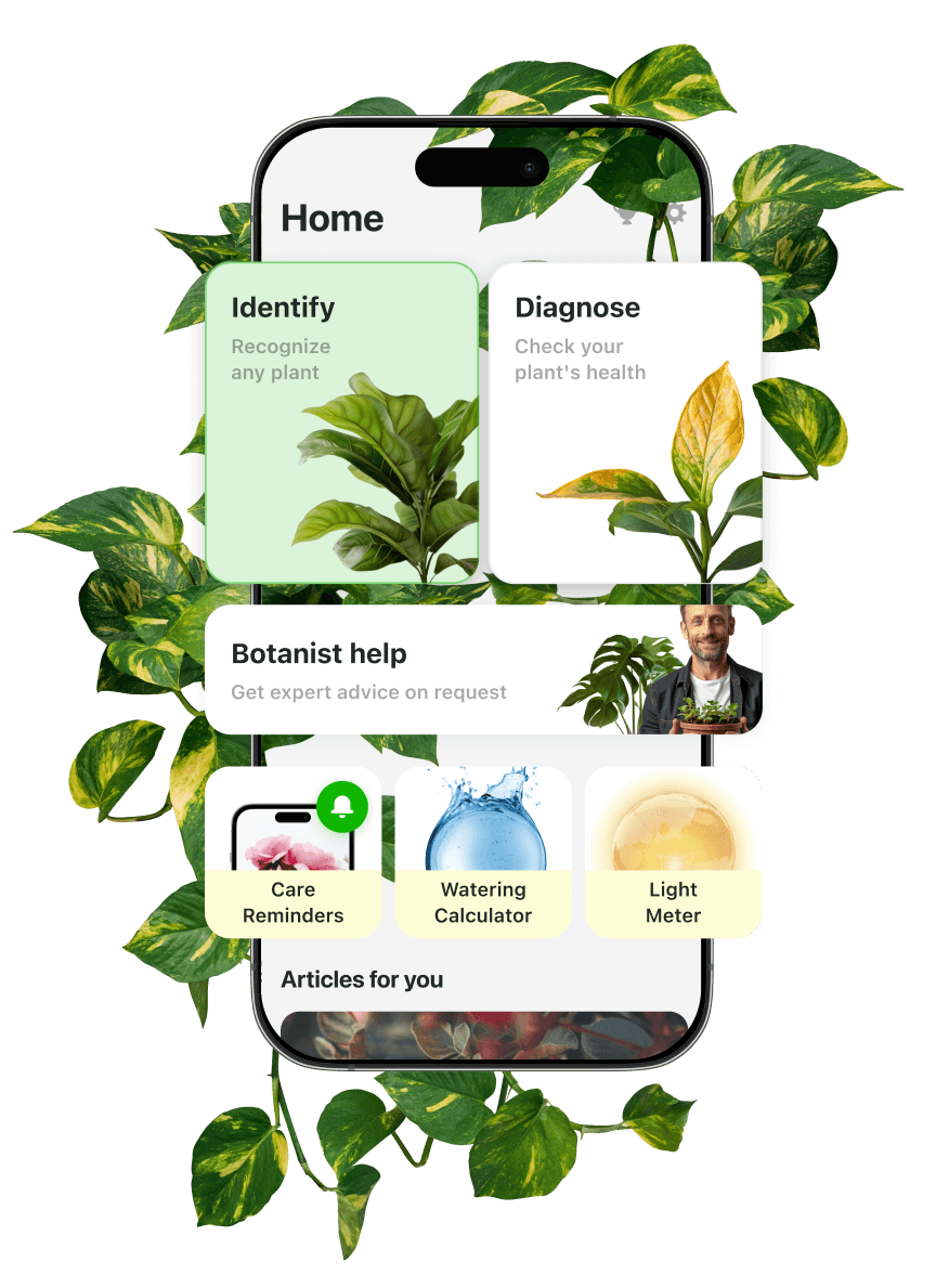 Botan plant care app on mobile